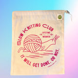 Slow Knitting Club Project Bag - Small