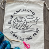 Drawstring Project Bag Slow Knitting Club