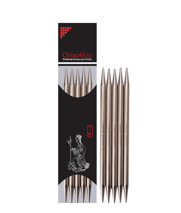 Chiaogoo - SS Double Pointed Needles