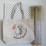 Buy More Yarn Project Tote