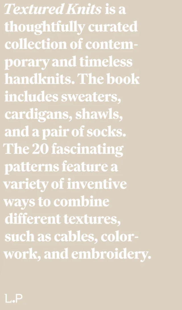 Textured Knits by Paula Pereira
