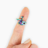 Rainbow Peacock Tension Ring